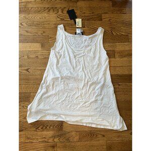 Angel apparel 92% Viscose Turkey Made Light Tank top Womens Size Small White